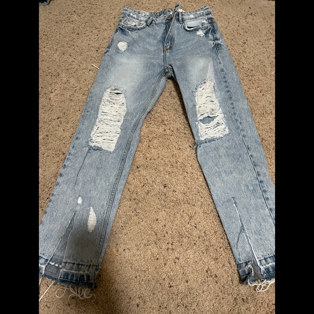 Zara distressed Mom Jeans